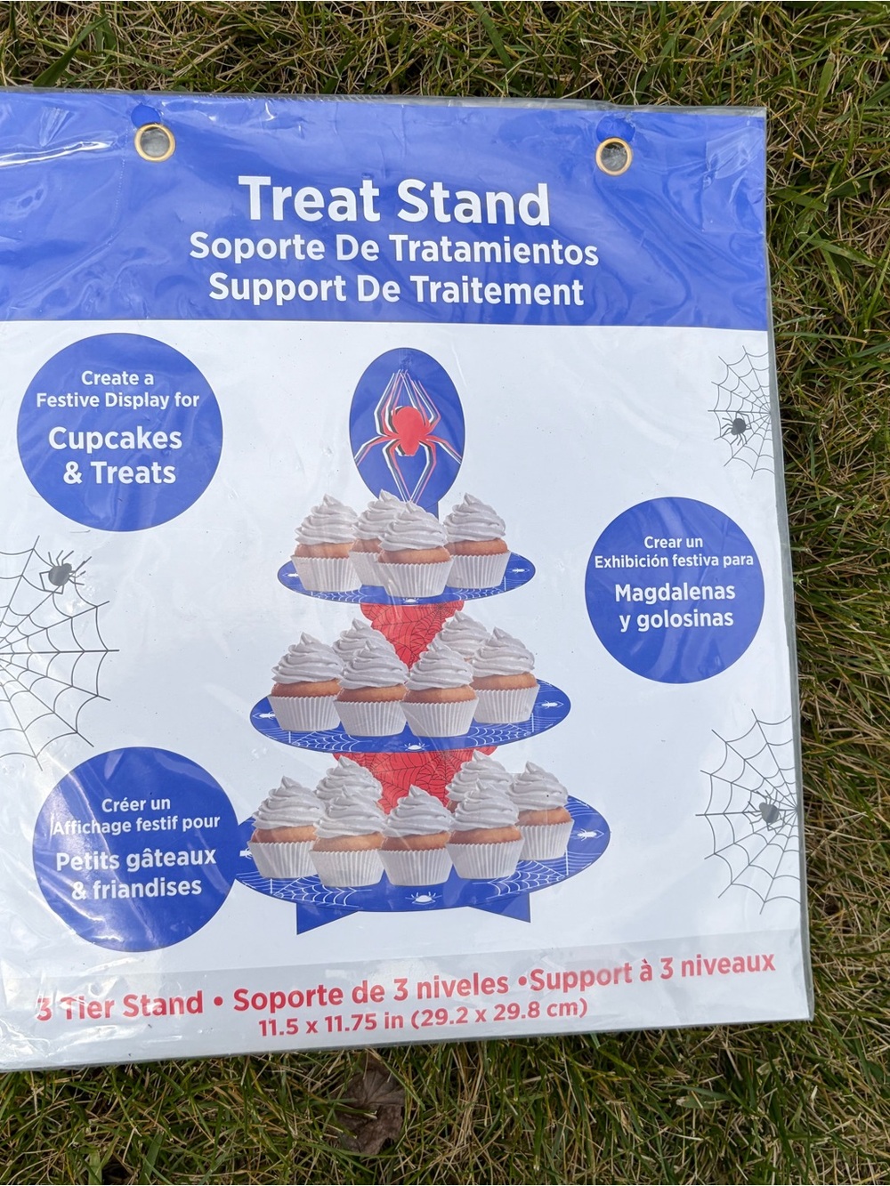 Spiderman Blue and Red 3-Tier Treat Stand
